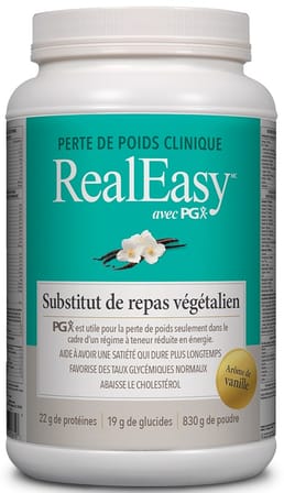 Substitut de repas végétalien RealEasy PGX - Vanille