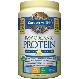 Vanilla Flavour Raw Organic Protein Powder Avril