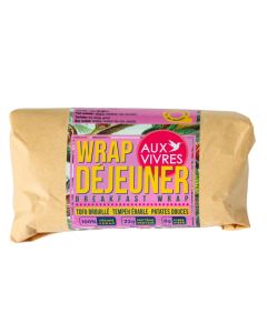 Wrap déjeuner - Tofu brouillé tempeh érable et patates douces