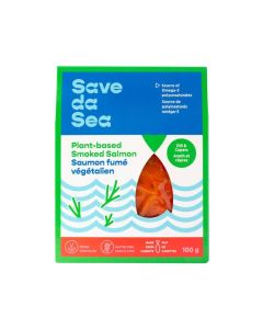 Smoked salmon substitute with capers and dill