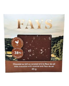 Chocolat au lait au caramel et à la fleur de sel