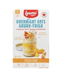 Gruau frigo pêche et crème biologique