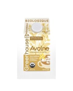 Crème d'avoine originale avec soupçon de vanille pour café biologique