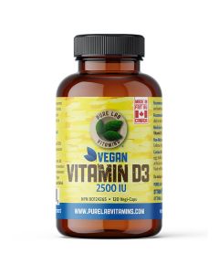Vegan vitamine D3 2500 UI - Os