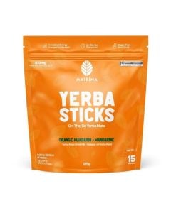 Yerba maté sticks électrolytes orange mandarine sans sucre