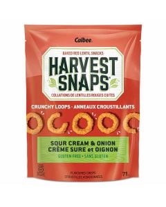 Anneaux croustillants lentilles rouges Crème sure  et oignon sans gluten