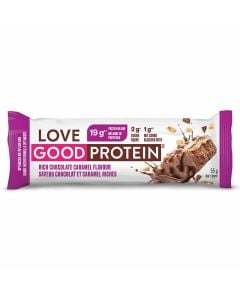 Barre nutritionnelle optimisée chocolat et caramel riche