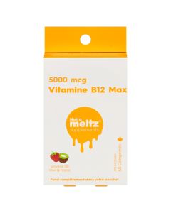 Vitamine B12 Max 5000 mcg fraise et kiwi - Immunité
