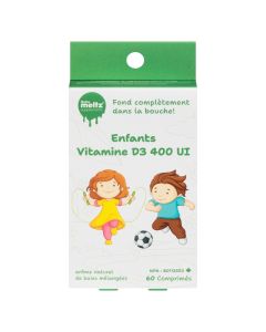Vitamine D3 400 UI pour enfants baies mélangées - Immunité