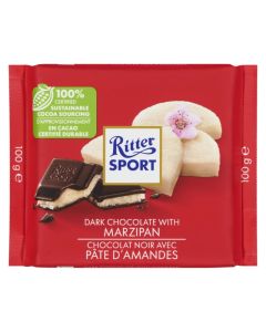 Chocolat noir avec pâte d'amandes 