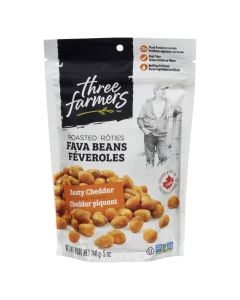 Vegan Spicy Cheddar Roasted Fava Beans