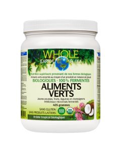Aliments verts fermentés biologiques saveur tropical