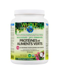 Protéines aliments verts biologiques fermentés arôme tropical