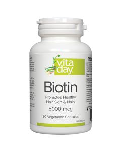 Biotin 5000 mcg - Hair, Skin, and Nails
