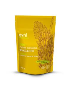 Cubes moelleux de banane nature biologique
