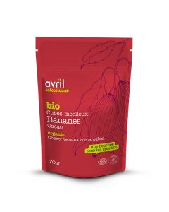 Cubes moelleux de banane cacao