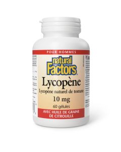 Lycopène naturel de tomates 10 mg - Antioxydants pour hommes