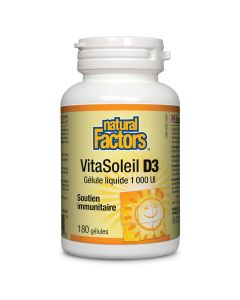 Vitamine D3 1000 UI Vitasoleil - Système immunitaire