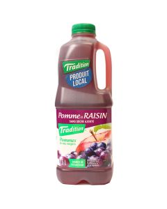Jus frais - Pomme et raisin sans sucré ajouté