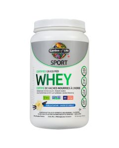 Sport - Whey certifié de vaches nourries à l'herbe à la vanille