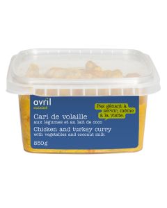 Chicken & Turkey Curry - Coconut milk & vegetables