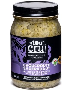 Choucroute biologique au citron et à l'aneth - Légumes crus et fermentés