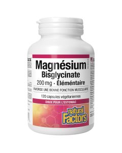 Elemental Magnesium Bisglycinate 200 mg - Muscle Fonction