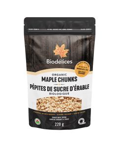 Pépites de sucre d'érable biologiques