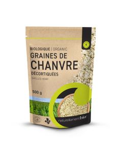 Graines de chanvre décortiquées biologiques