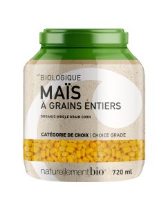 maïs à grains entiers biologiques