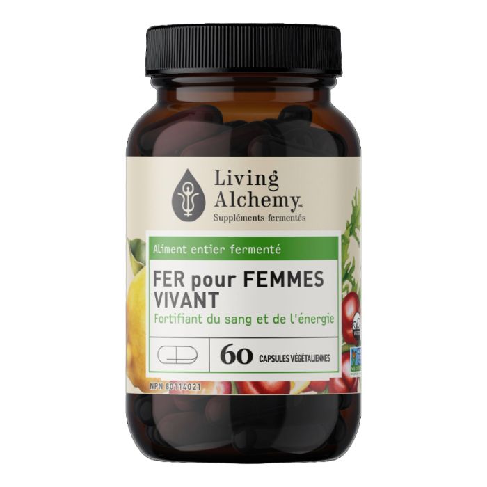 Organic Fermented Iron 16 mg - Women' Health Blood and Energy Builder 
