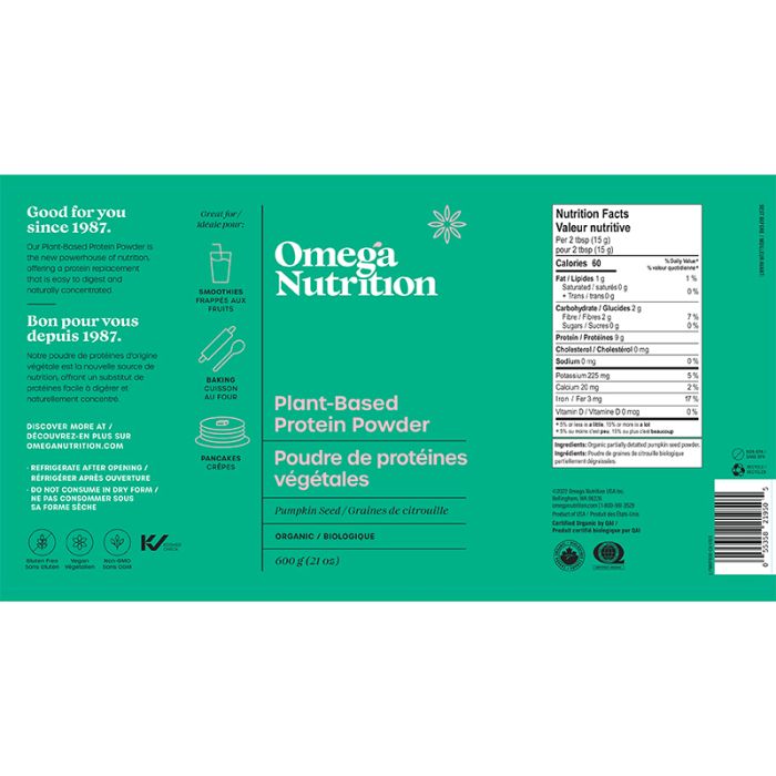 Organic pumpkin seed protein powder
