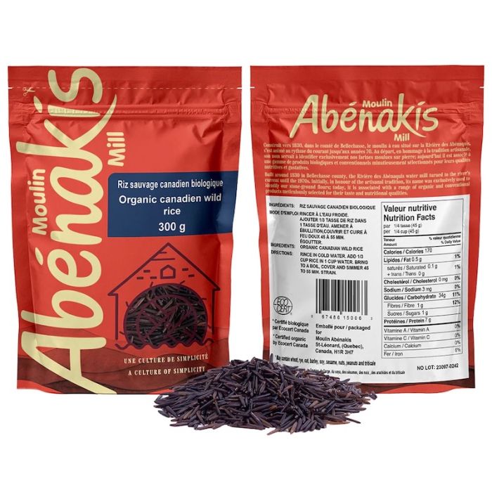 Riz sauvage canadien biologique