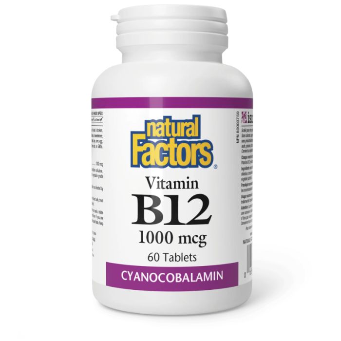 Vitamine B12 Cyanocobalamine 1000 mcg - Énergie et système nerveux