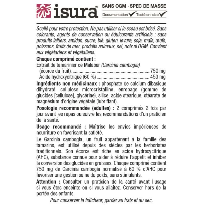 Garcinia Cambogia 750 mg - Healthy Weight Management