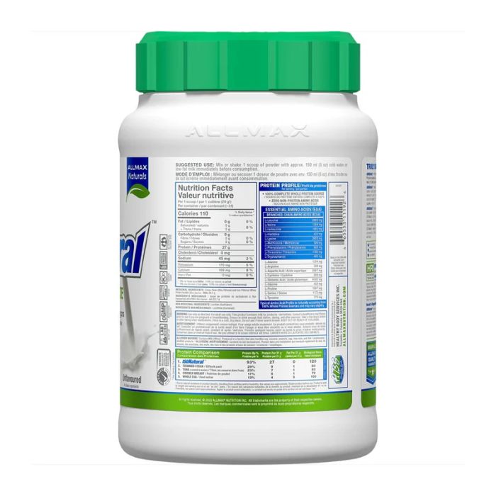 Unflavoured Pure Whey Protein Isolate Powder