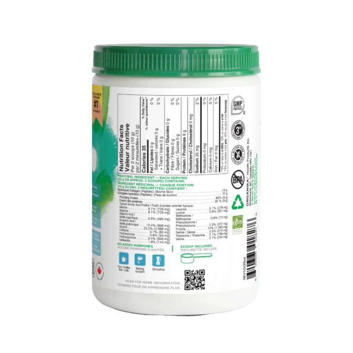 Poudre de collagène bovin hydrolysé sans saveur - Peau et articulations