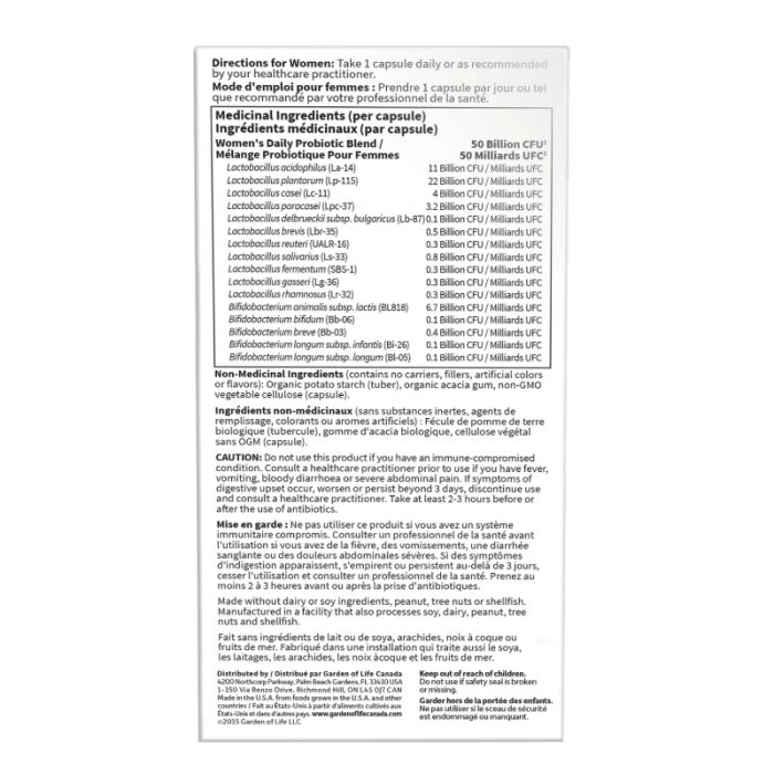 Dr. Formulated Probiotics 50 Billion Women' Health