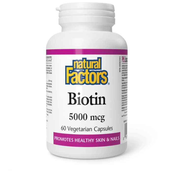 Biotine 5 000 mcg - Santé de la peau et des ongles