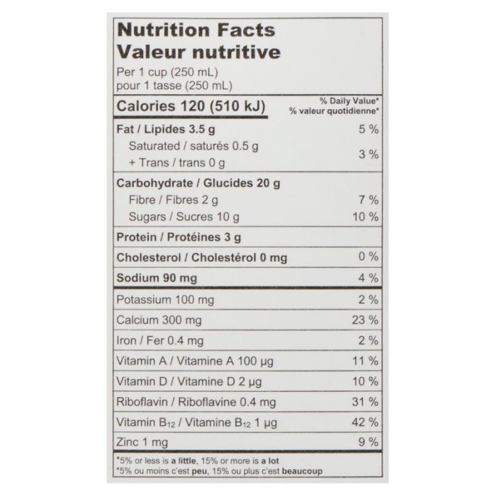 Organic fortified oat beverage - Original