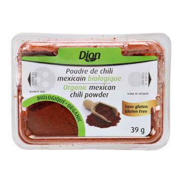 Poudre de chili mexicain moulu biologique sans gluten