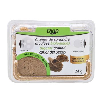 Graines de coriandre moulues biologiques sans gluten