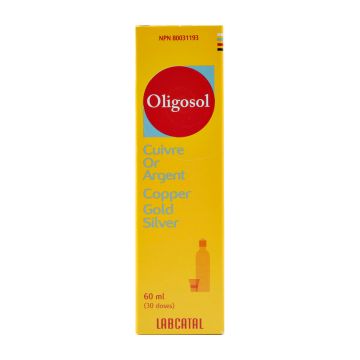 Solution buvable à base de cuivre or argent Oligosol