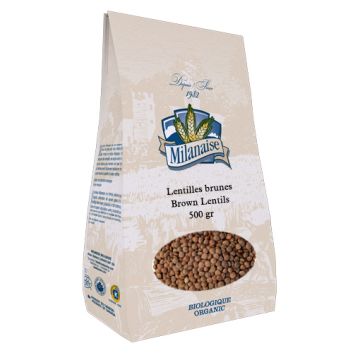 Lentilles brunes biologiques