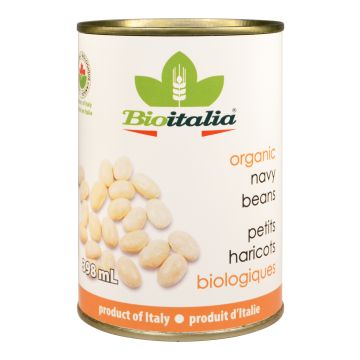Petits haricots biologiques en conserve