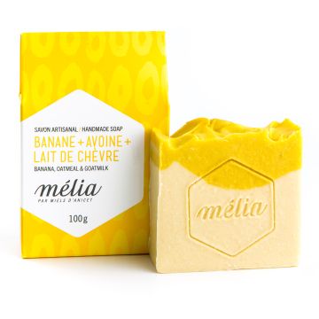 Savon artisanal - Banane avoine et lait de chèvre