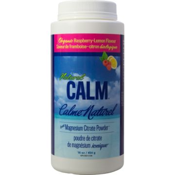 Natural Calm Powdered Magnesium Supplement - Raspberry-Lemon Flavor