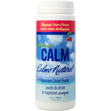 Natural Calm Powdered Magnesium Supplement - Cherry Flavor