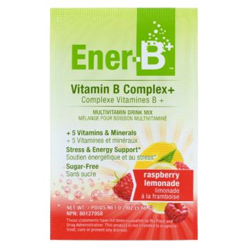 Complexe vitamine B saveur limonade à la framboise 