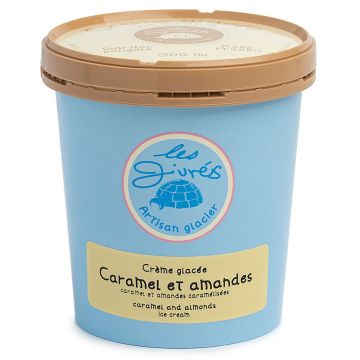 Crème glacée - Caramel et amandes